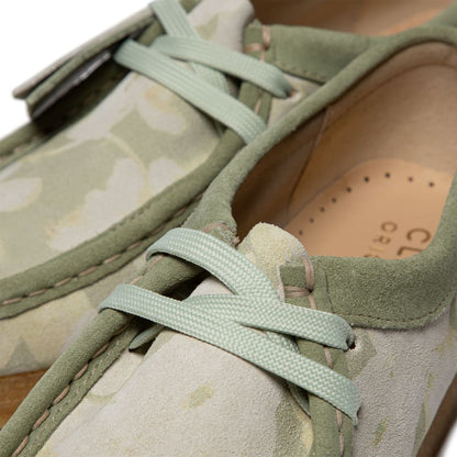 Clarks Originals Wallabee Women's Green Floral Leather Shoes by Clarks Originals – Don't Panic Shoes