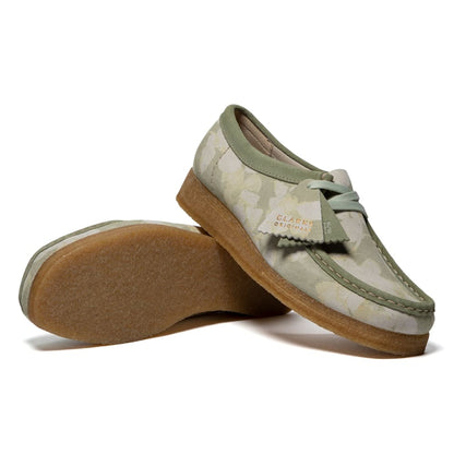 Clarks Originals Wallabee Women's Green Floral Leather Shoes by Clarks Originals – Don't Panic Shoes