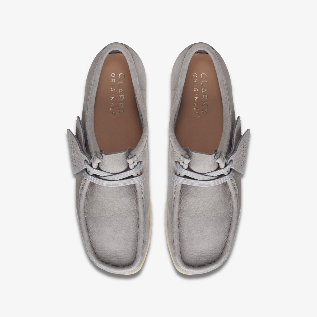 ClarkS Originals Wallabee Women’s Grey Nubuck 26169921 Footwear by Clarks Originals – Don't Panic Shoes