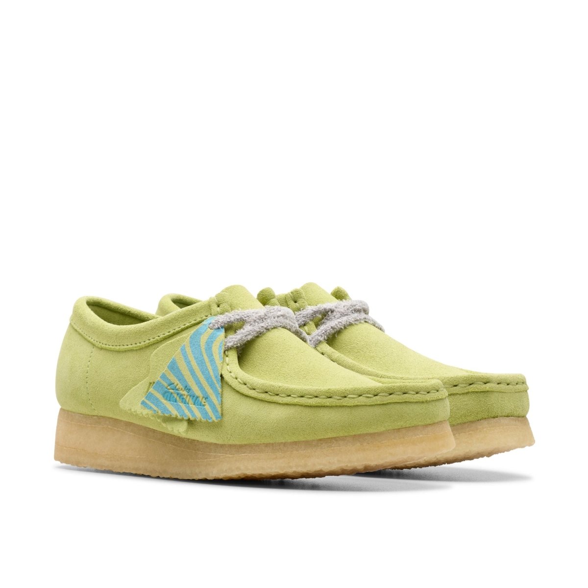 ClarkS Originals Wallabee Women’s Pale Lime Suede 26175670 Footwear by Clarks Originals – Don't Panic Shoes