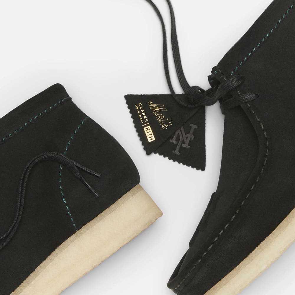 ClarkS Originals X Kith X New York Mets Wallabee Boot Men’s Shoes – Dark Green Suede – Style 26166602 – Limited Edition Collector Drop Shoes by Clarks Originals – Don't Panic Shoes