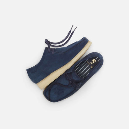 ClarkS Originals X Kith X New York Yankees Wallabee Low Men’s Shoes – Navy Blue Suede – Style 26166617 – Limited Edition Street Icon Shoes by Clarks Originals – Don't Panic Shoes
