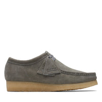Thumbnail for Clarks Wallabee 26170535 Mens Gray Suede Oxfords & Lace Ups