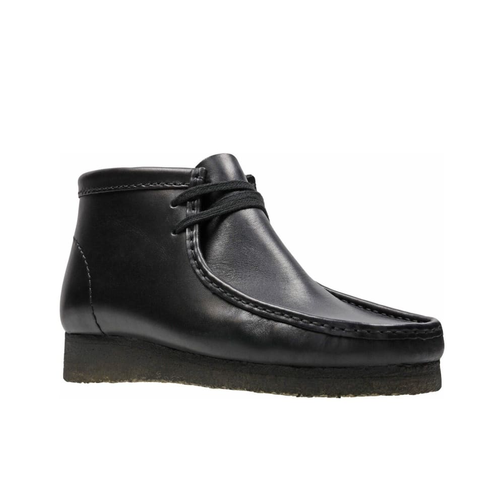 Clarks Originals Wallabee Boot Men's Black Leather 26155512
