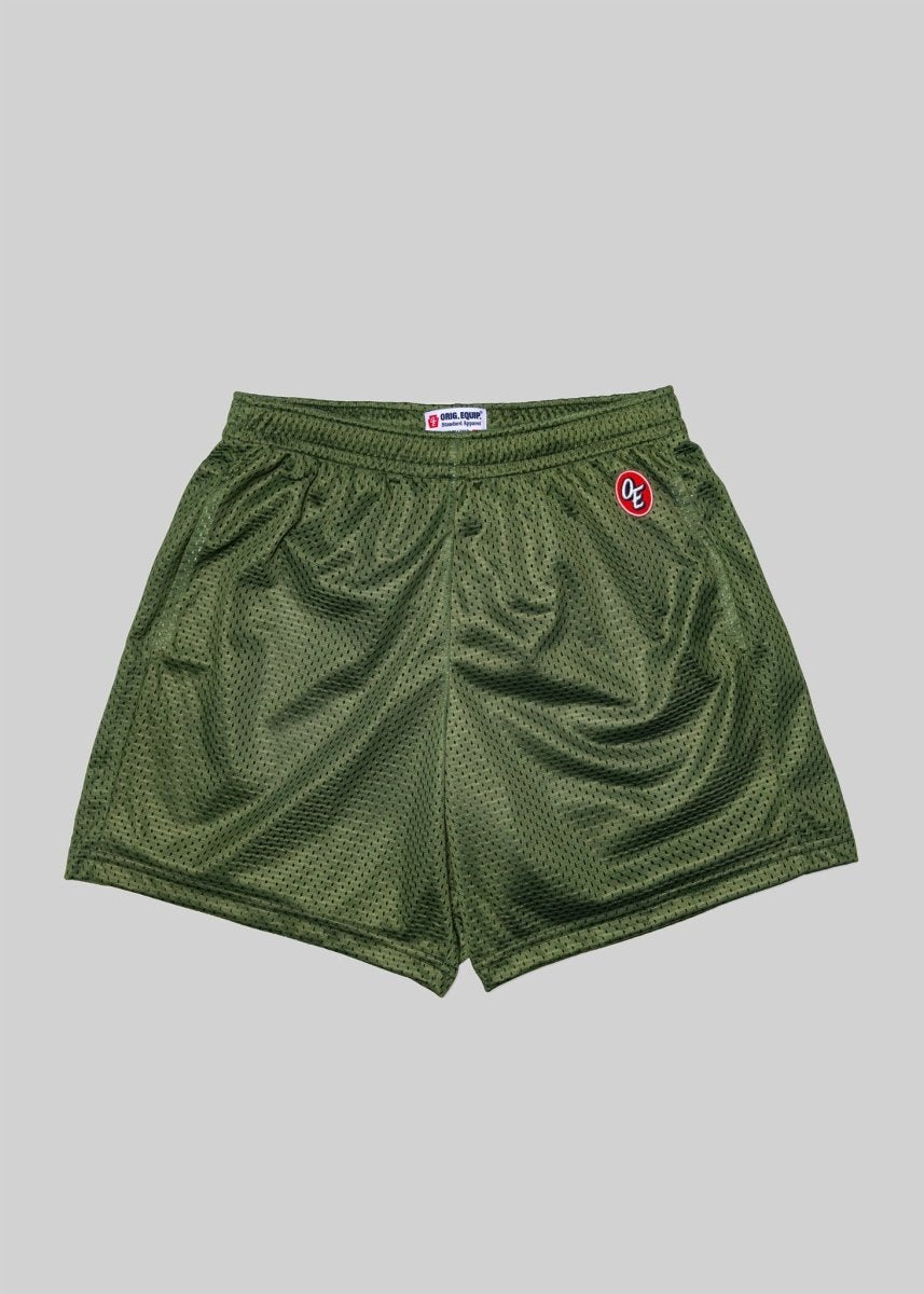 Classic Mesh Short Vegan Mesh Cut Sewn In Pennsylvania Orig Equip Patch Single Loop Drawstring Apparel by American Trench – Don't Panic Shoes