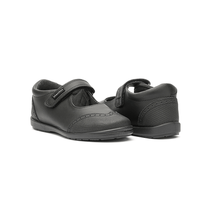 Claudia Black Adjustable Velcro Non Slip Rubber Soles Uniform by Childrenchic – Don't Panic Shoes