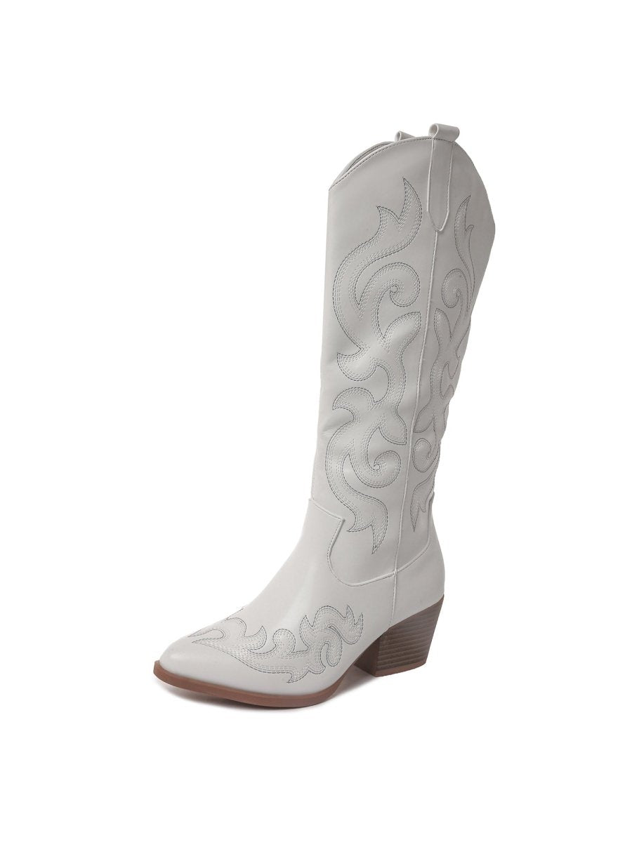 Clem | White Boots by J.Adams – Don't Panic Shoes