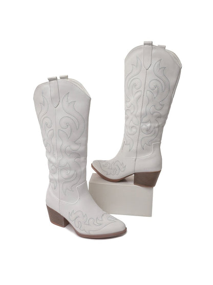 Clem | White Boots by J.Adams – Don't Panic Shoes