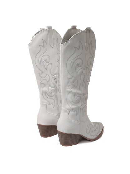 Clem | White Boots by J.Adams – Don't Panic Shoes