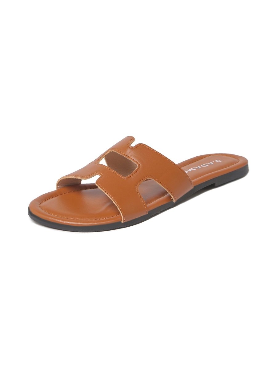 Cleo | Brown Sandals by J.Adams – Don't Panic Shoes