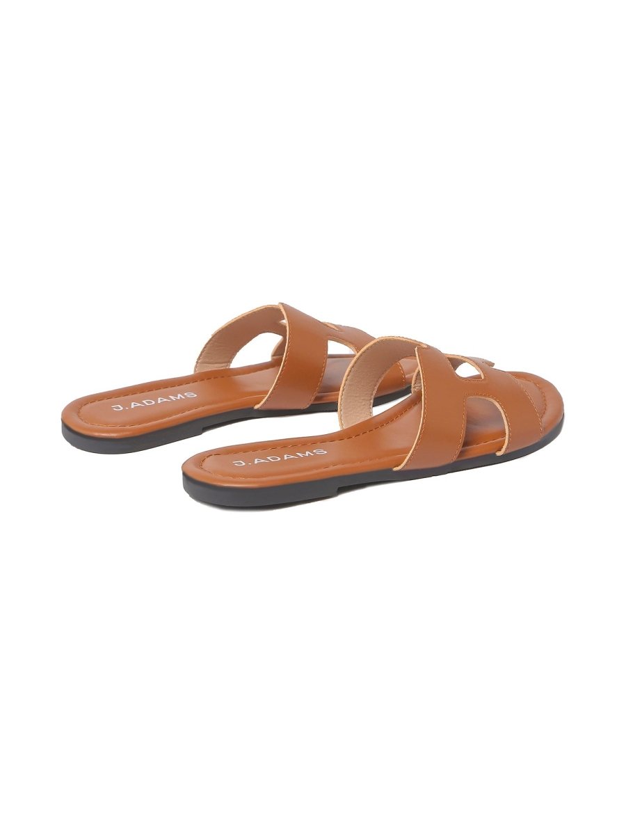 Cleo | Brown Sandals by J.Adams – Don't Panic Shoes