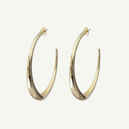 Cleo Hoop Earrings Large Earrings by Rahya Jewelry Design – Don't Panic Shoes