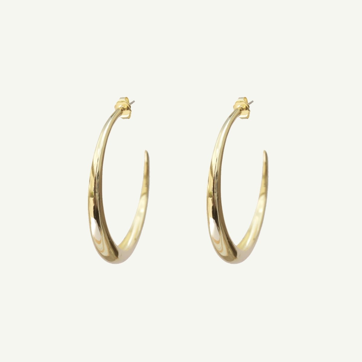 Cleo Hoop Earrings Medium Earrings by Rahya Jewelry Design – Don't Panic Shoes