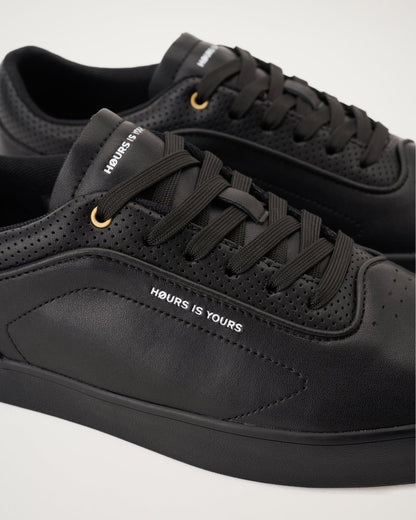 Code V2 Black Leather Footwear by Hours Is Yours – Don't Panic Shoes