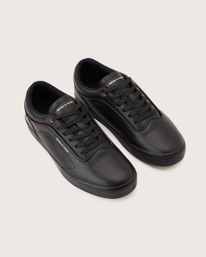 Code V2 Black Leather Footwear by Hours Is Yours – Don't Panic Shoes