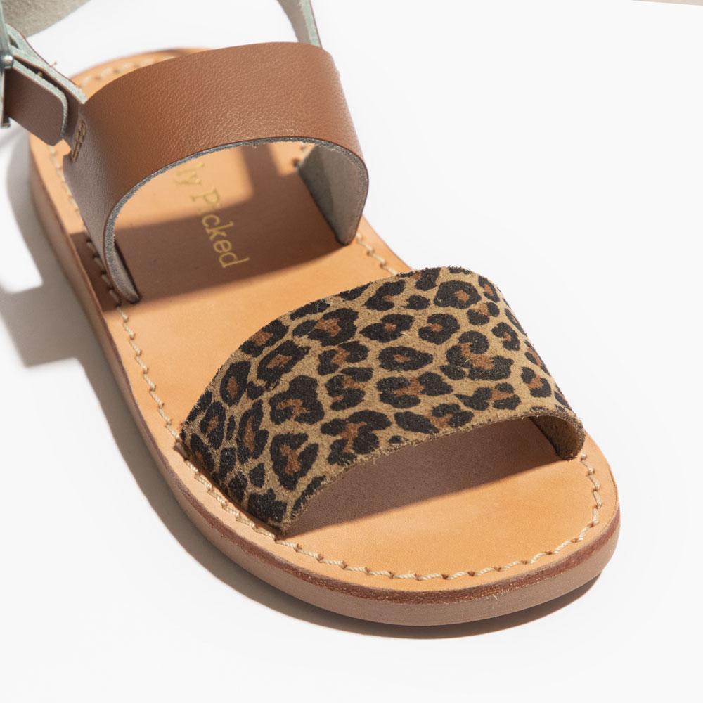 Cognac With Microleopard Sanibel Sanibel Sandal by Freshly Picked – Don't Panic Shoes