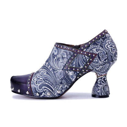 ColorStepshoes Indigo Grace Pumps Women’s Cowhide Leather Heels by Colorstepshoes – Don't Panic Shoes