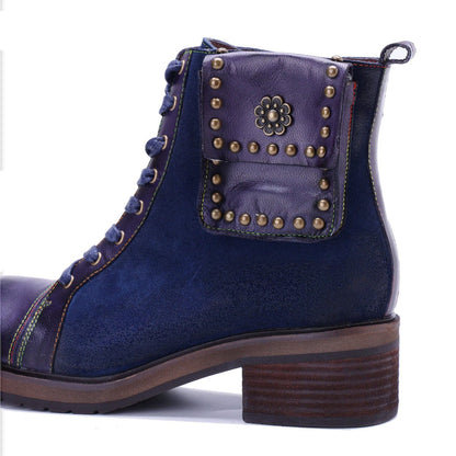 Colorstepshoes Midnight Charm Lace - Up Ankle Boots ankle boots by Colorstepshoes – Don't Panic Shoes