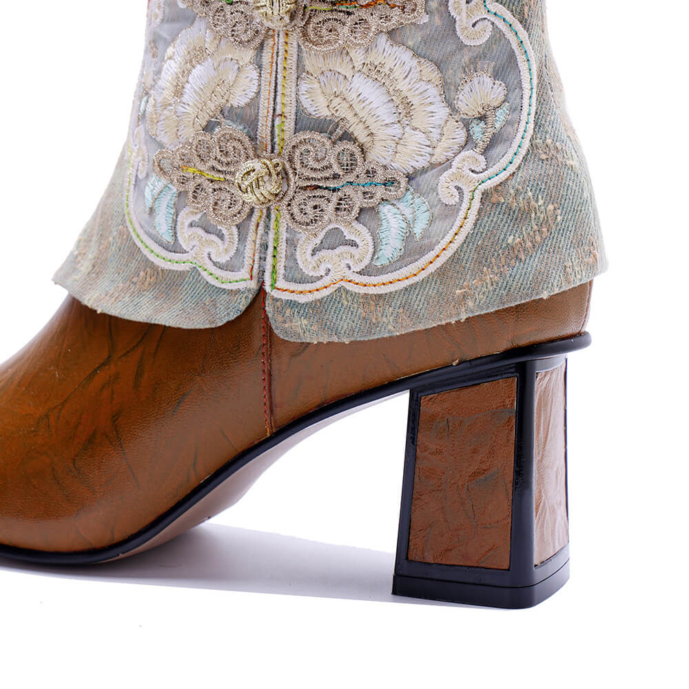 Colorstepshoes Unique Collar Ankle Boots ankle boots by Colorstepshoes – Don't Panic Shoes