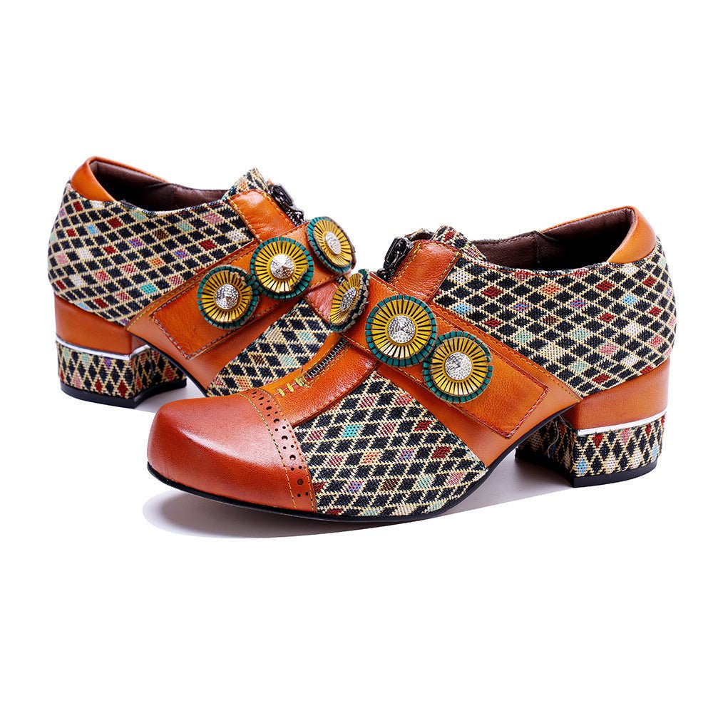 Colorstepshoes Vintage Handmade Color - Block Shoes Flat by Colorstepshoes – Don't Panic Shoes
