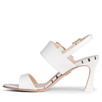 Coquette Marilyn Women’S Black Patent Leather Sandal Heels by Beautiisoles – Don't Panic Shoes