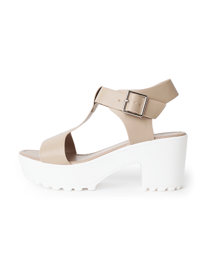 Corby | Beige Sandals by J.Adams – Don't Panic Shoes