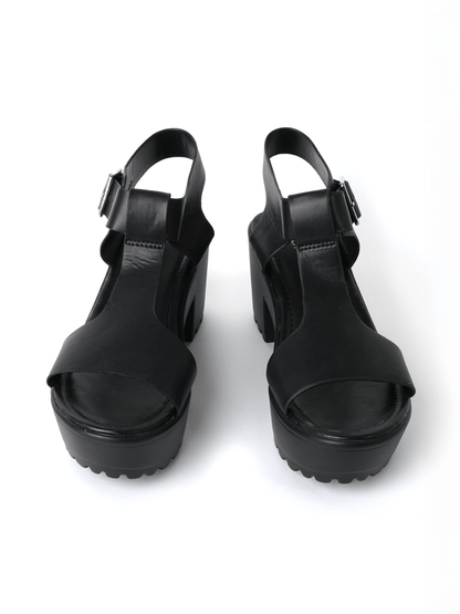 Corby | Black Sandals by J.Adams – Don't Panic Shoes