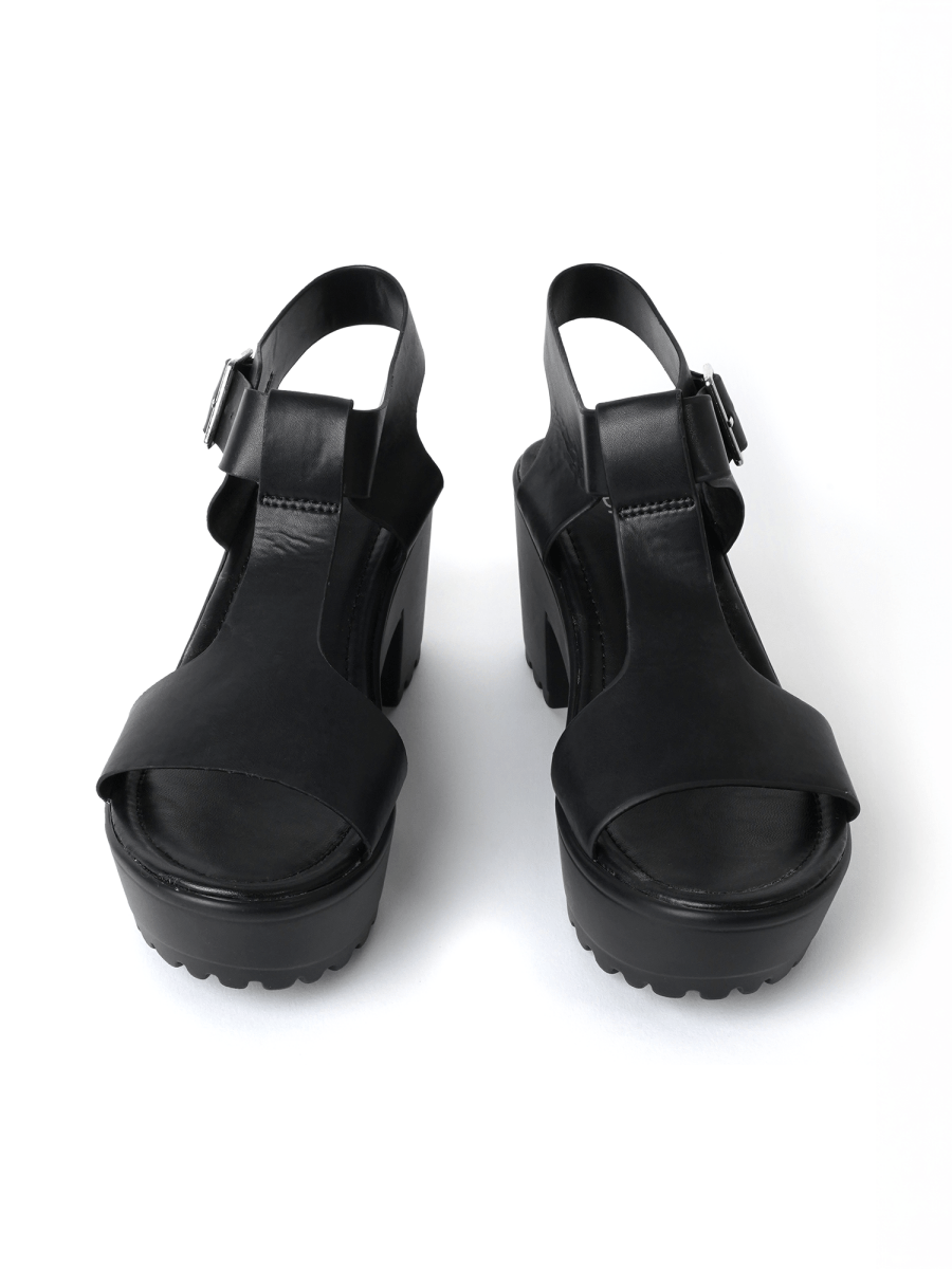 Corby | Black Sandals by J.Adams – Don't Panic Shoes