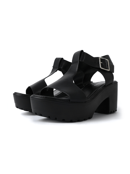 Corby | Black Sandals by J.Adams – Don't Panic Shoes