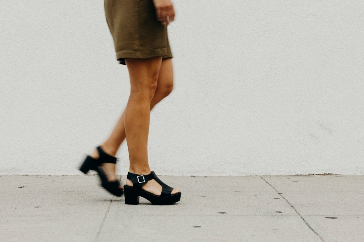 Corby | Black Sandals by J.Adams – Don't Panic Shoes