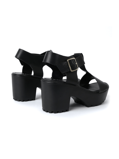 Corby | Black Sandals by J.Adams – Don't Panic Shoes