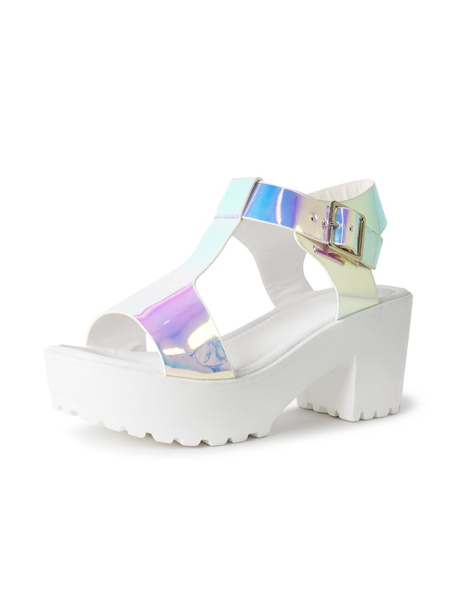 Corby | Hologram Sandals by J.Adams – Don't Panic Shoes