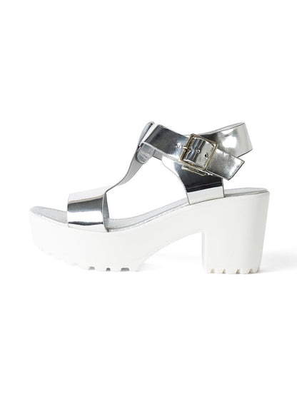 Corby | Silver Sandals by J.Adams – Don't Panic Shoes
