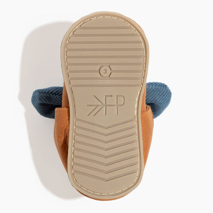 Corduroy Cowgirl Knotted Bow Baby Shoe Knotted Bow Mocc by Freshly Picked – Don't Panic Shoes