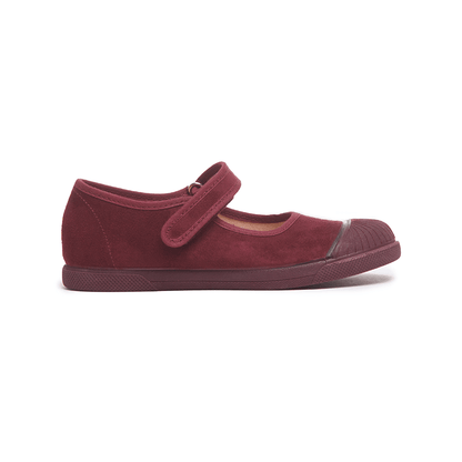 Cori Burgundy Adjustable Velcro Non Slip Rubber Shoes Fashion by Childrenchic – Don't Panic Shoes