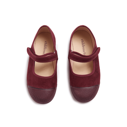 Cori Burgundy Adjustable Velcro Non Slip Rubber Shoes Fashion by Childrenchic – Don't Panic Shoes