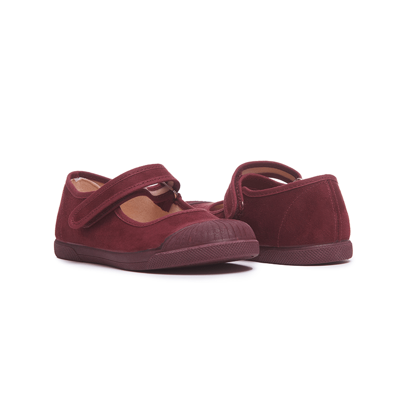 Cori Burgundy Adjustable Velcro Non Slip Rubber Shoes Fashion by Childrenchic – Don't Panic Shoes