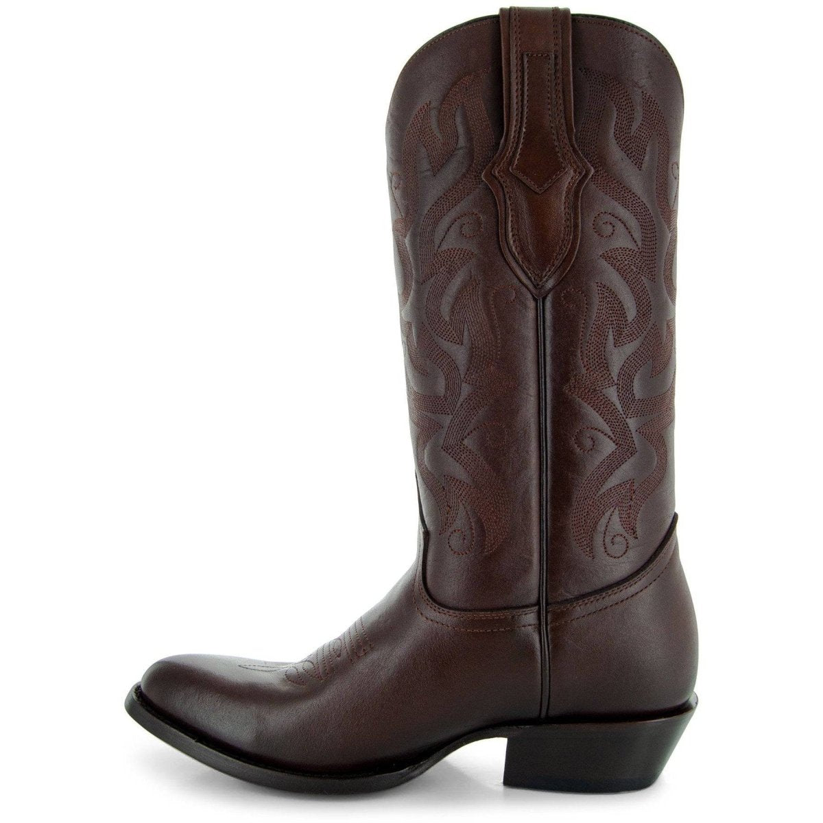 Cowboy Dress Boots | Mens Classic Round - Toe Boots (H7001 - Brown) Cowboy Boots by Soto Boots – Don't Panic Shoes