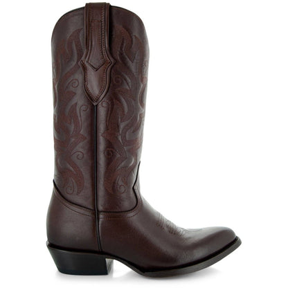 Cowboy Dress Boots | Mens Classic Round - Toe Boots (H7001 - Brown) Cowboy Boots by Soto Boots – Don't Panic Shoes