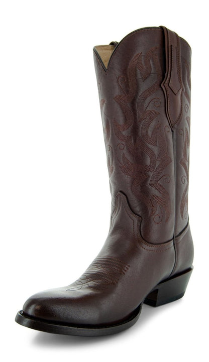 Cowboy Dress Boots | Mens Classic Round - Toe Boots (H7001 - Brown) Cowboy Boots by Soto Boots – Don't Panic Shoes