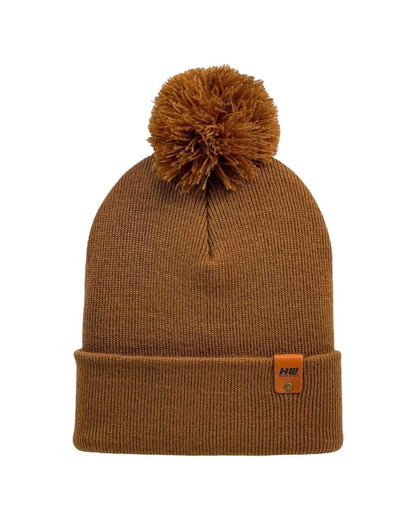 Cpp1 Haakwear Pompom Beanie Knit Hat Camel Brown Cpp1 Beanie by Haakwear Usa – Don't Panic Shoes