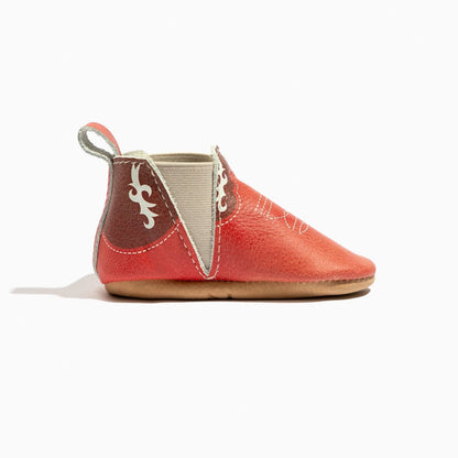 Crimson Cowboy Chelsea Boot Baby Shoe Chelsea Boot by Freshly Picked – Don't Panic Shoes
