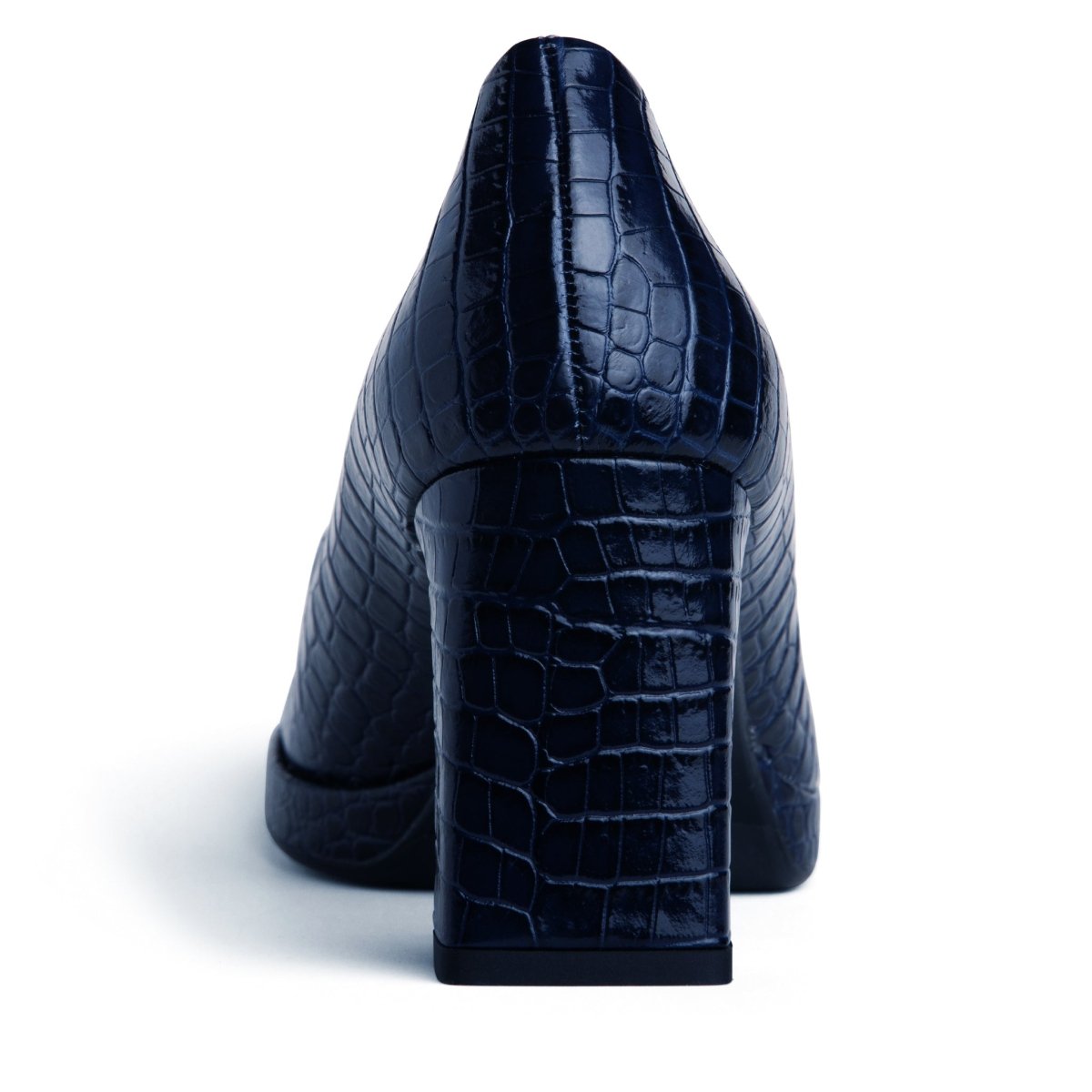 CriStina Women’s Navy Embossed Crocodile Leather Pump Heels by Beautiisoles – Don't Panic Shoes