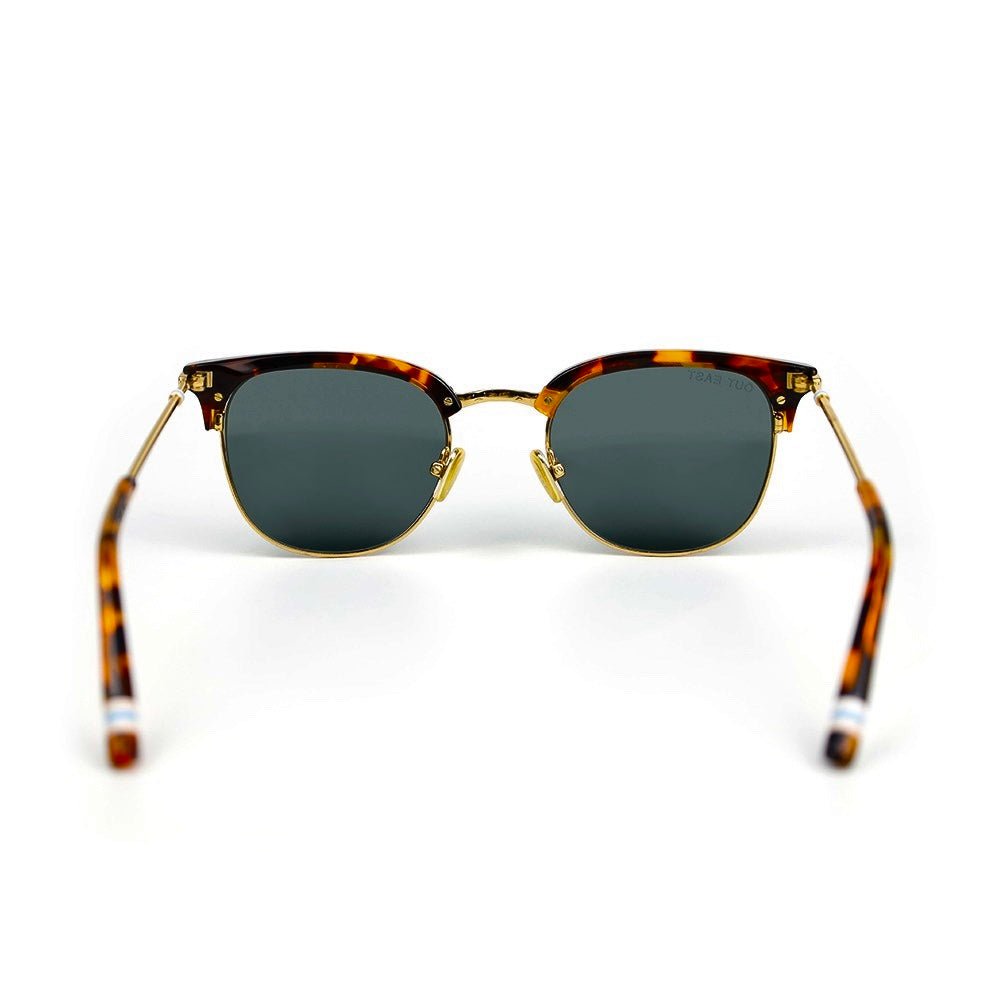 Culloden Sunglasses Tortoise Acetate And Metal Blue Grey Sunglasses by Out East Eyewear – Don't Panic Shoes