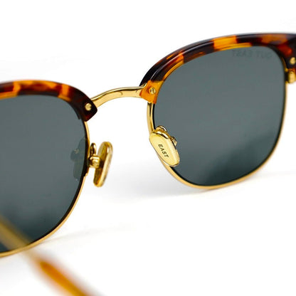 Culloden Sunglasses Tortoise Acetate And Metal Blue Grey Sunglasses by Out East Eyewear – Don't Panic Shoes