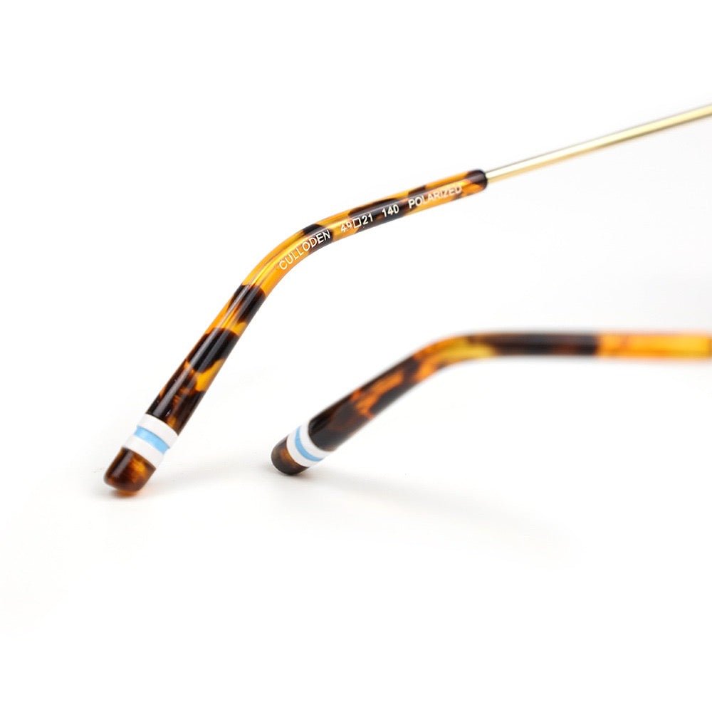 Culloden Sunglasses Tortoise Acetate And Metal Blue Grey Sunglasses by Out East Eyewear – Don't Panic Shoes