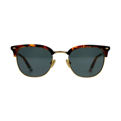 Culloden Sunglasses Tortoise Acetate And Metal Blue Grey Sunglasses by Out East Eyewear – Don't Panic Shoes