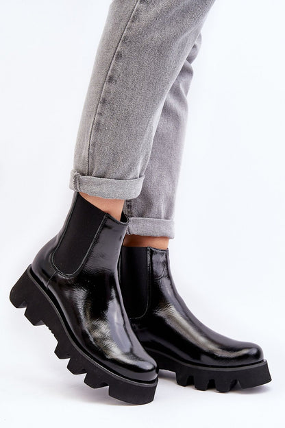 Arvellia Leather Platform Jodhpur Boots