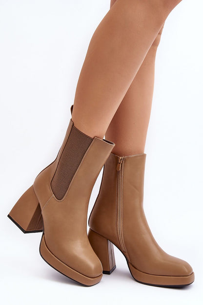 Vallorea Square-Toe Platform Boots