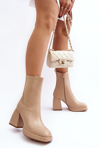 Vallorea Square-Toe Platform Boots